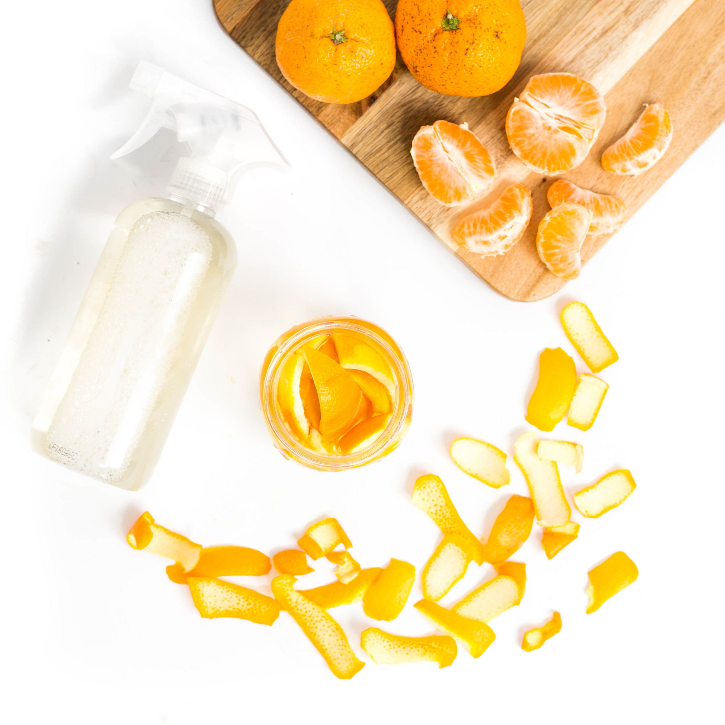 Non toxic Kitchen Cleaner with orange peels