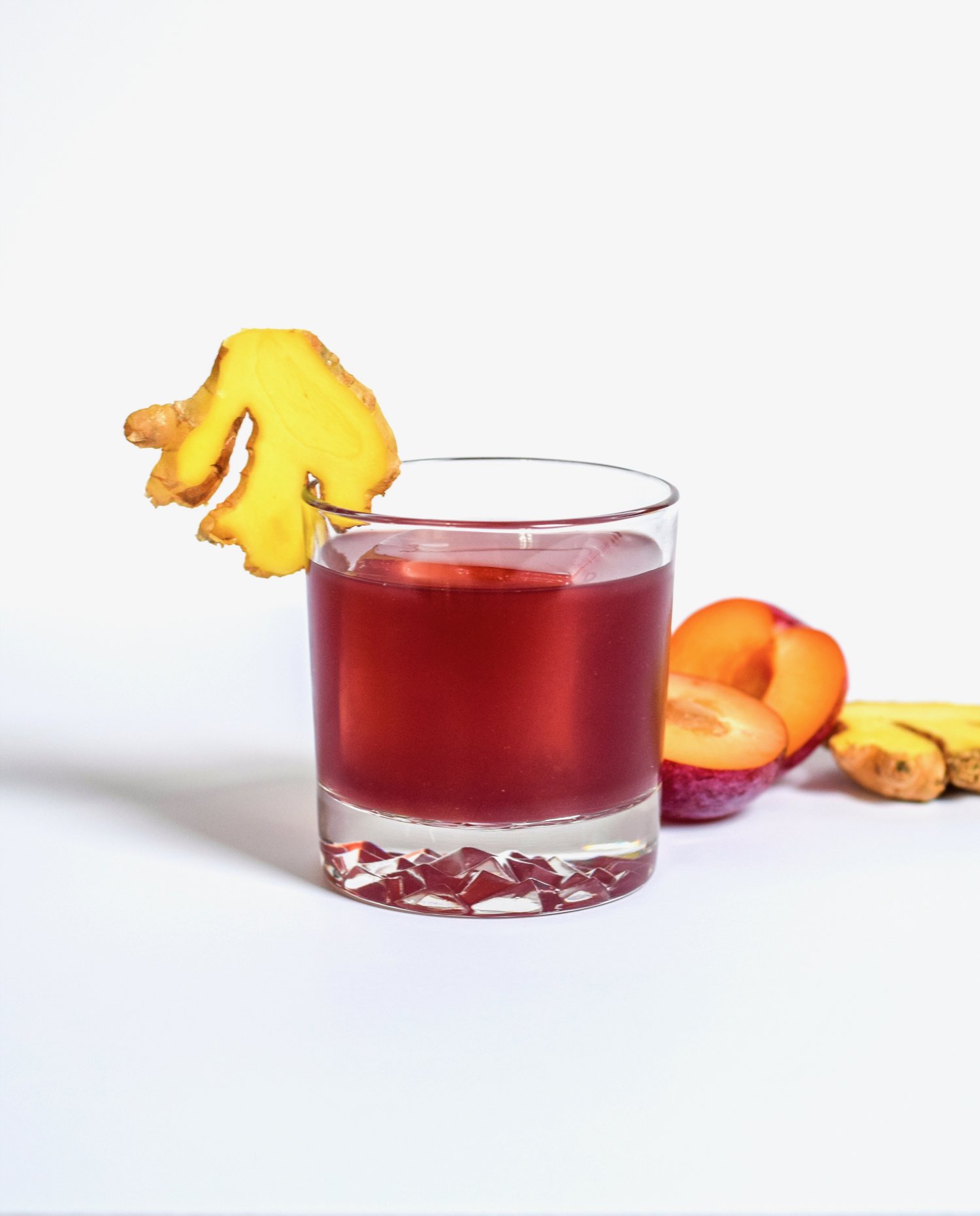 plum ginger cocktail