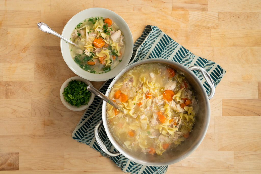 classic and healthy chicken noodle soup recipe