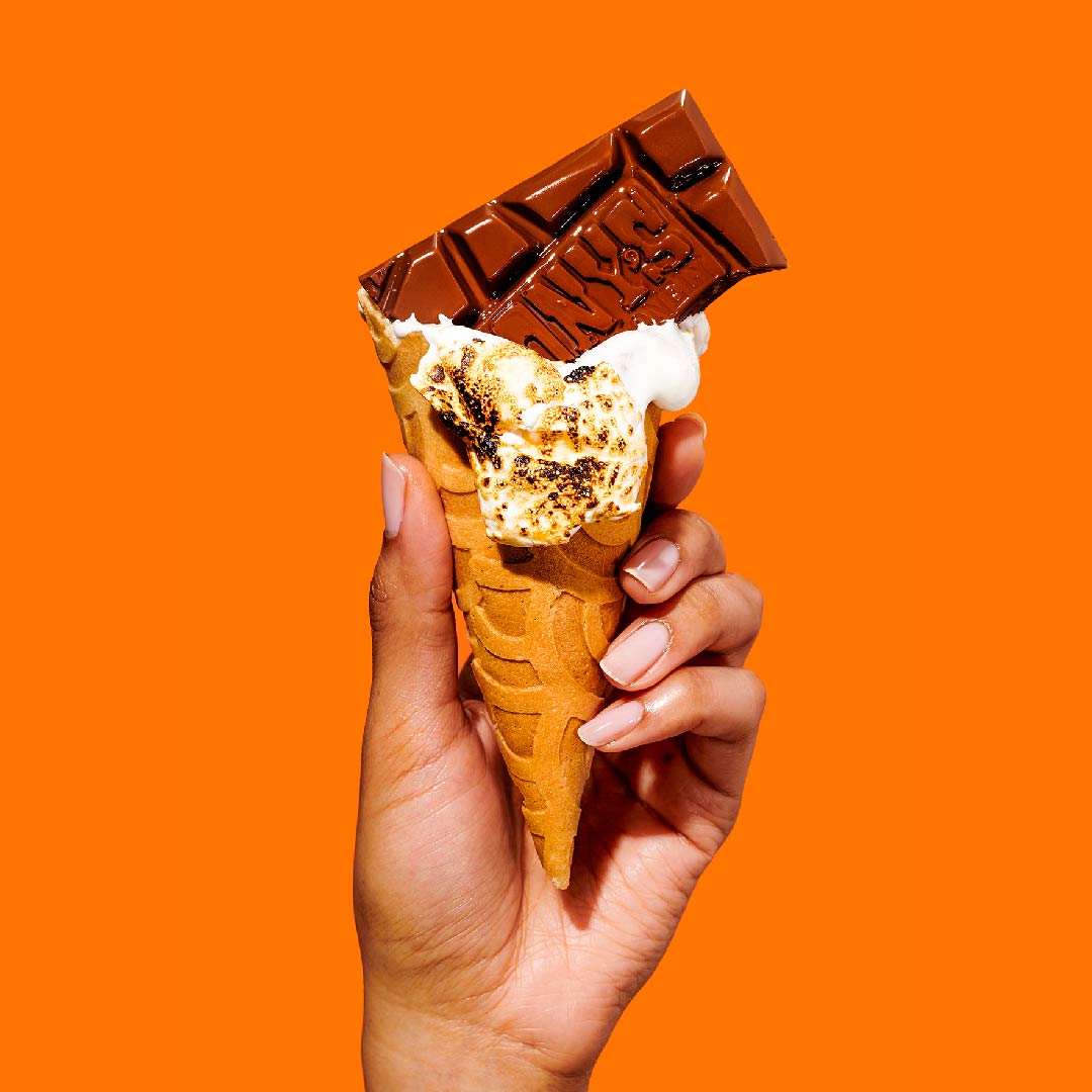 Campfire Cone with Tony's Chocolonely