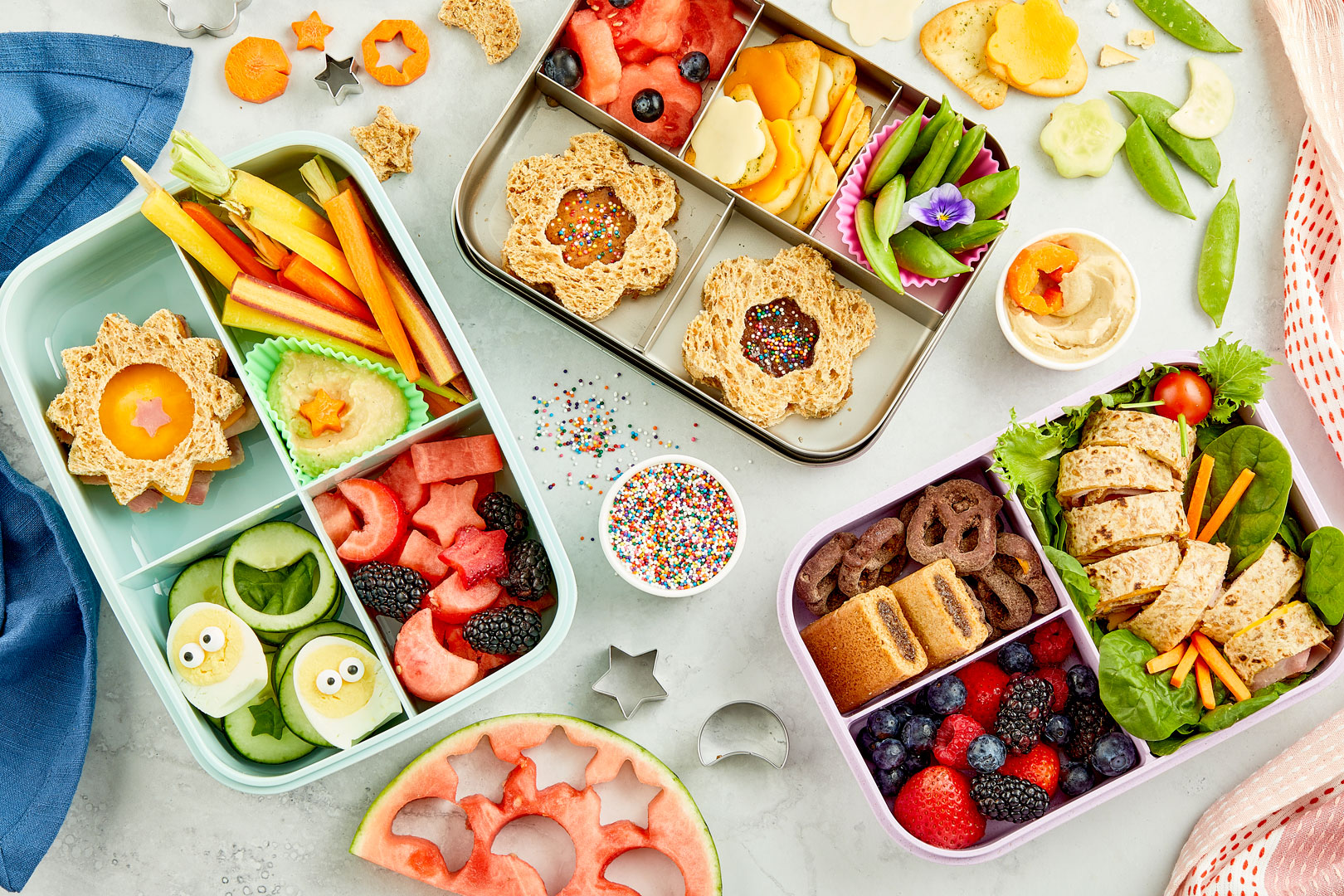 Kid friendly bento box lunches