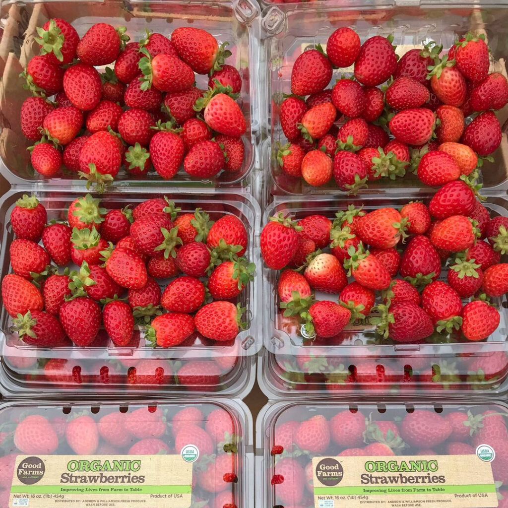 produce: too small and imperfect strawberries